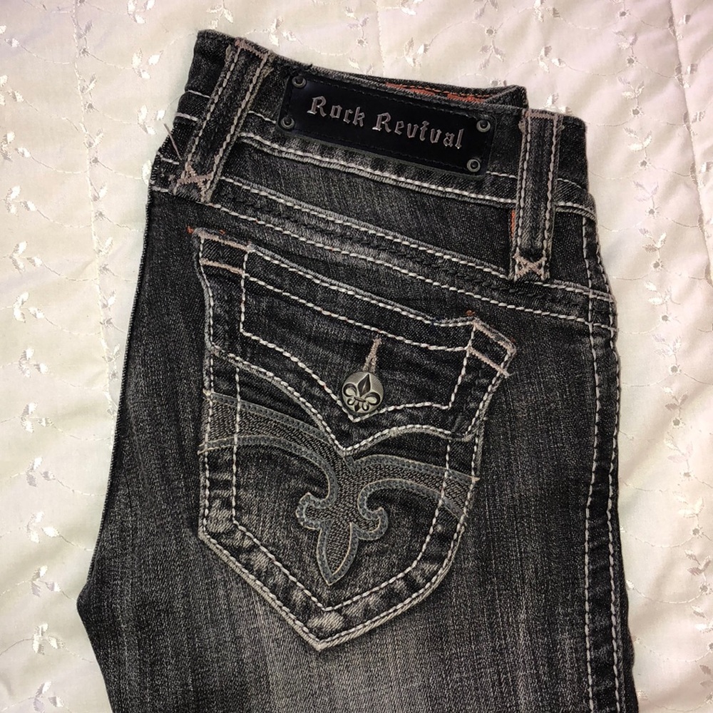 Black wash jeans